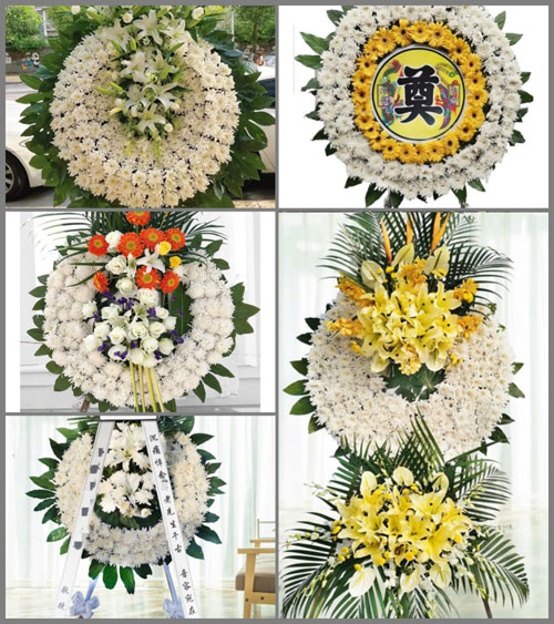 山东济宁鱼台县罗屯镇高庄村花圈速递